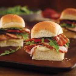 Spice Rubbed Pork Loin BLT Sliders with Dijon Remoulade