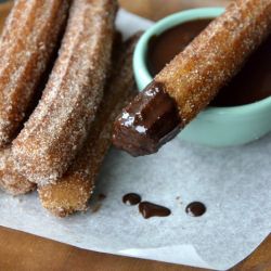 Churros with Chocolate Sauce